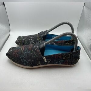 Toms Alpargata Math Equations womens flats size 7
